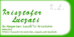 krisztofer luczati business card